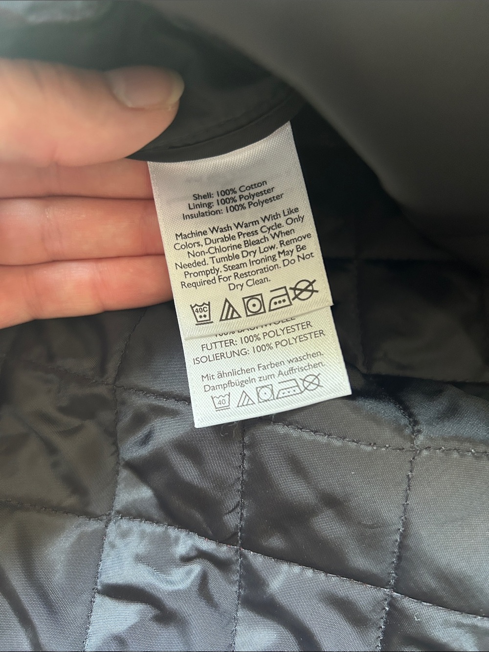 Eddie Bauer Red Black Gray Quilted Plaid Shirt Jacket - Picture 6 of 7